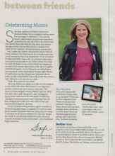 Better Homes & Gardens May 2011 Magazine Article: Celebrating Moms