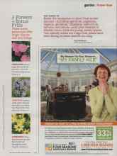 Better Homes & Gardens May 2011 Magazine Article: 3 Flowers + Bonus Frills