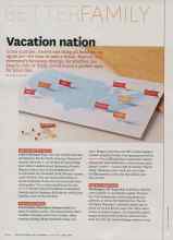 Better Homes & Gardens June 2011 Magazine Article: Vacation nation