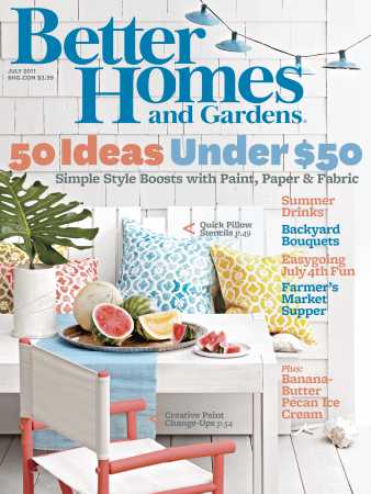 Better Homes & Gardens July 2011 Magazine Cover