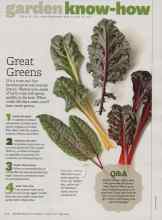 Better Homes & Gardens August 2011 Magazine Article: Great Greens