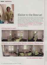 Better Homes & Gardens September 2011 Magazine Article: Elaine to the Rescue!