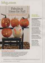 Better Homes & Gardens October 2011 Magazine Article: More fall inspiration!