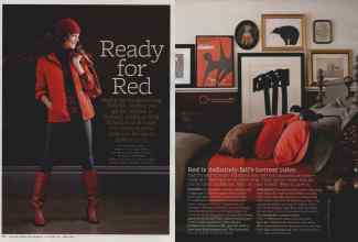 Better Homes & Gardens October 2011 Magazine Article: Ready for Red