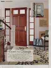 Better Homes & Gardens November 2011 Magazine Article: Open to Change