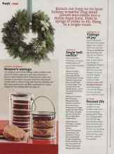 Better Homes & Gardens December 2011 Magazine Article: Branch out from ho-ho-hum holiday wreaths! Plug small potted succulents into a florist foam form...