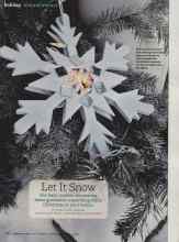 Better Homes & Gardens December 2011 Magazine Article: Let It Snow