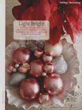 Better Homes & Gardens December 2011 Magazine Article: Light Bright