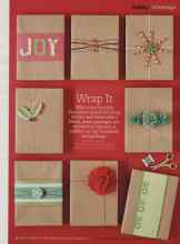 Better Homes & Gardens December 2011 Magazine Article: Wrap It