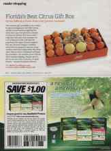 Better Homes & Gardens December 2011 Magazine Article: Florida's Best Citrus Gift Box
