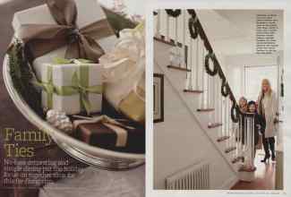 Better Homes & Gardens December 2011 Magazine Article: Family Ties
