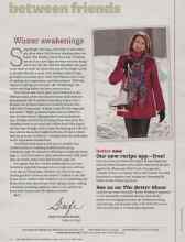 Better Homes & Gardens February 2012 Magazine Article: Winter awakenings