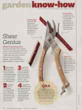 Better Homes & Gardens February 2012 Magazine Article: Shear Genius