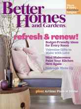 Better Homes & Gardens February 2012 Magazine Cover