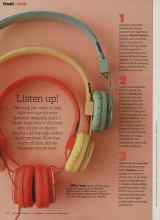 Better Homes & Gardens March 2012 Magazine Article: Listen up!