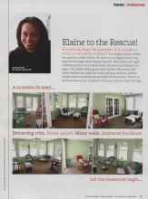 Better Homes & Gardens March 2012 Magazine Article: Elaine to the Rescue!