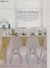 Better Homes & Gardens April 2012 Magazine Article: Life of the Party