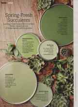 Better Homes & Gardens April 2012 Magazine Article: Spring-Fresh Succulents