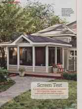Better Homes & Gardens April 2012 Magazine Article: Screen Test