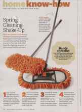 Better Homes & Gardens April 2012 Magazine Article: Spring Cleaning Shake-Up
