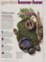 Better Homes & Gardens April 2012 Magazine Article: Welcome Wildlife