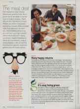 Better Homes & Gardens April 2012 Magazine Article: It's easy being green