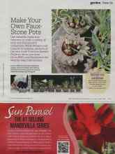 Better Homes & Gardens May 2012 Magazine Article: Make Your Own Faux-Stone Pots