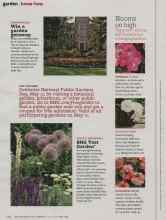Better Homes & Gardens May 2012 Magazine Article: Blooms on high