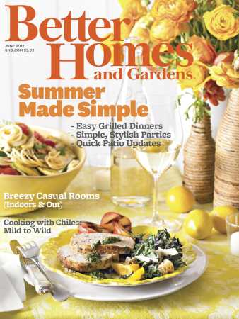 Better Homes & Gardens June 2012 Magazine Cover