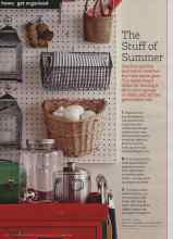 Better Homes & Gardens June 2012 Magazine Article: The Stuff of Summer