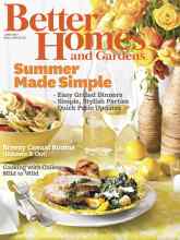 Better Homes & Gardens June 2012 Magazine Cover
