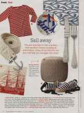 Better Homes & Gardens July 2012 Magazine Article: Sail away