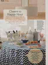 Better Homes & Gardens July 2012 Magazine Article: Cheers to Happy Hour
