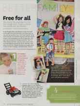 Better Homes & Gardens July 2012 Magazine Article: Free for all