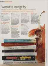 Better Homes & Gardens August 2012 Magazine Article: Words to lounge by