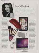 Better Homes & Gardens September 2012 Magazine Article: Sonia Kashuk