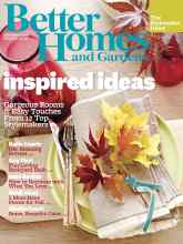 Better Homes & Gardens September 2012 Magazine Cover