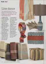 Better Homes & Gardens October 2012 Magazine Article: Line dance