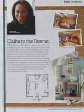 Better Homes & Gardens October 2012 Magazine Article: Elaine to the Rescue!