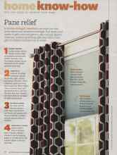 Better Homes & Gardens October 2012 Magazine Article: Pane relief