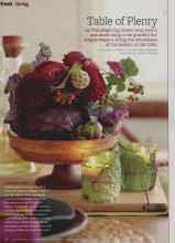 Better Homes & Gardens November 2012 Magazine Article: Table of Plenty