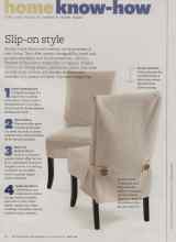 Better Homes & Gardens November 2012 Magazine Article: Slip-on style