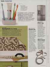 Better Homes & Gardens November 2012 Magazine Article: Backsplash in a snap