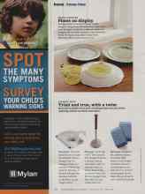 Better Homes & Gardens November 2012 Magazine Article: Plates on display