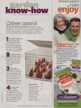 Better Homes & Gardens November 2012 Magazine Article: Critter control