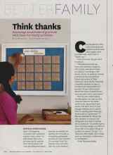 Better Homes & Gardens November 2012 Magazine Article: Think thanks