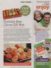 Better Homes & Gardens December 2012 Magazine Article: Florida's Best Citrus Gift Box