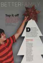 Better Homes & Gardens December 2012 Magazine Article: Top it off