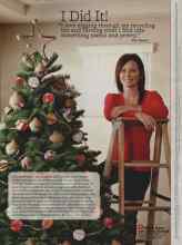Better Homes & Gardens December 2012 Magazine Article: I Did It!