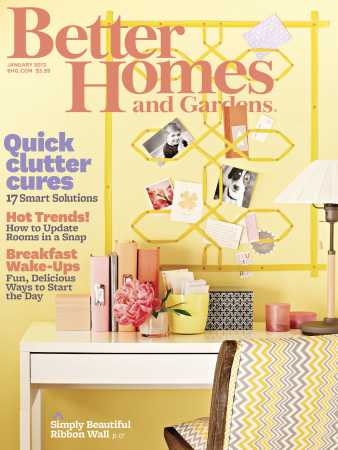 Better Homes & Gardens January 2013 Magazine Cover
